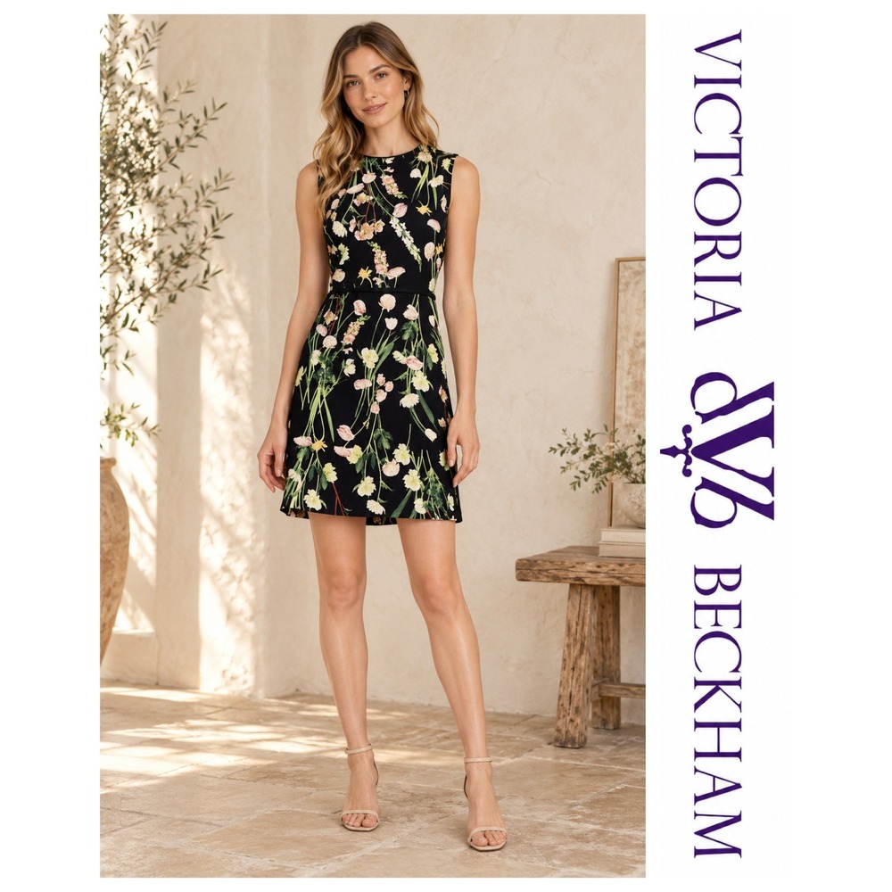 Victoria Beckham x Target Floral Sleeveless Sheath Dress Size XL